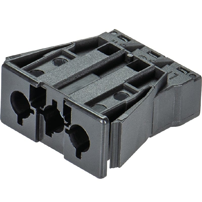 Wieland - embase ST18i3 femelle à ressort Noir