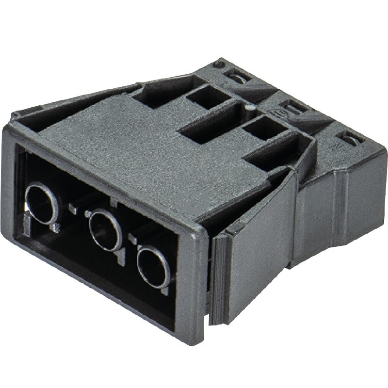 Wieland - embase ST18i3 mâle à ressort Noir