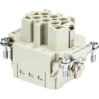 Wieland - bloc contacts fembas bup 6 2,5 50 ag-insert femelle