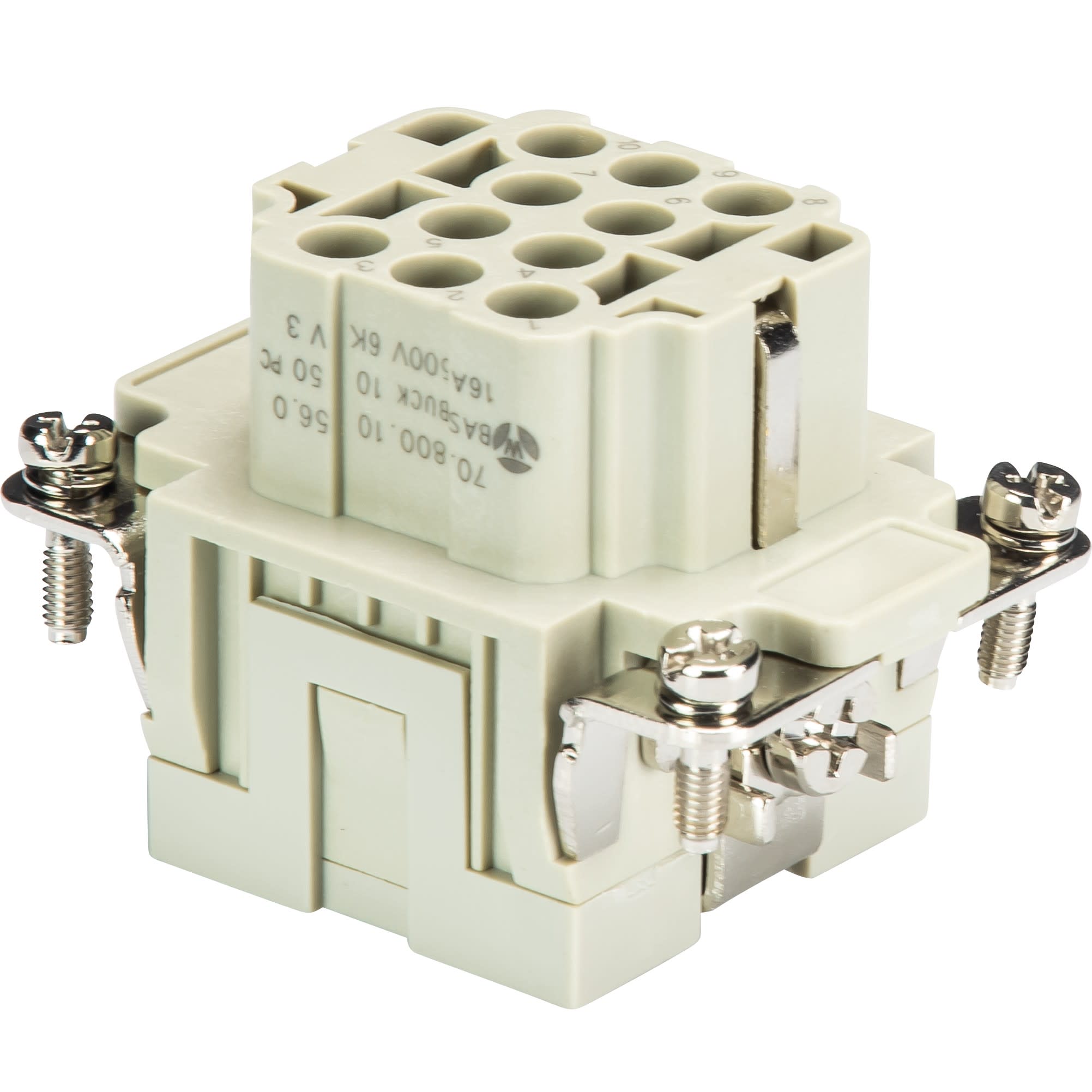 Wieland - bloc contacts fembas buck 10 50 pc-insert femelle