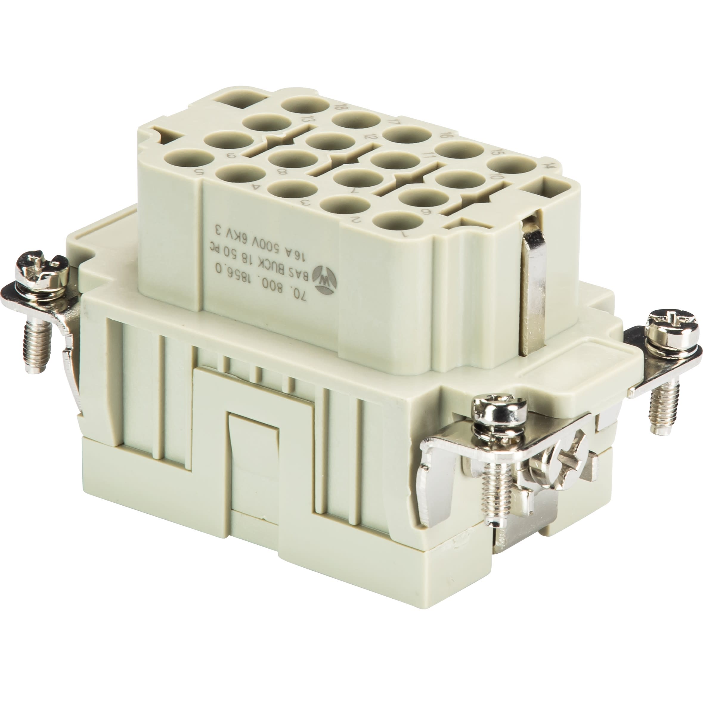 Wieland - bloc contacts fembas buck 18 50 pc-insert femelle