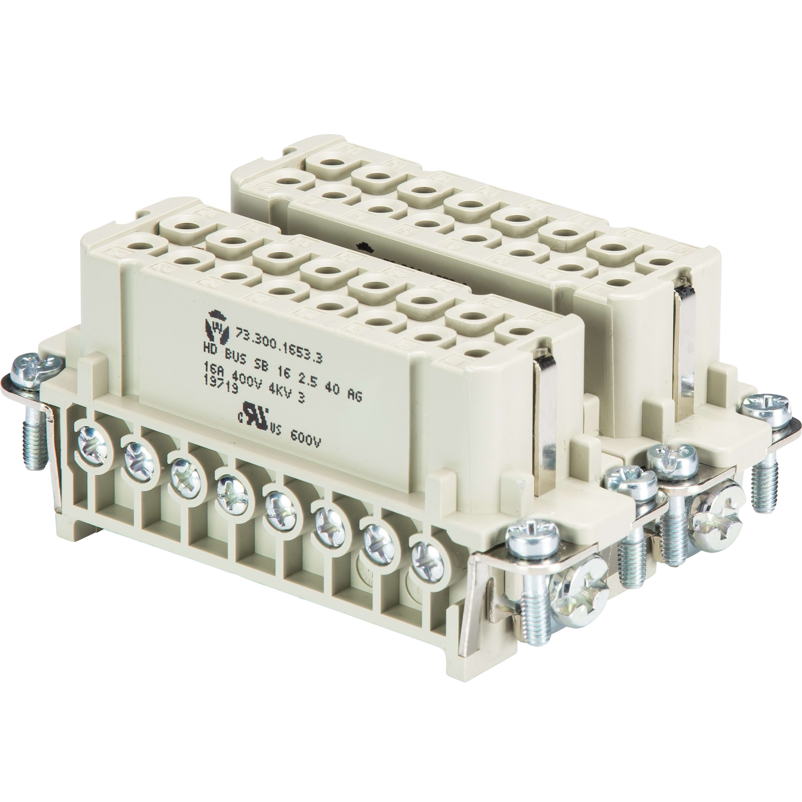 Wieland - bloc contacts femhd bus 32 2,5 25 ag-insert femelle
