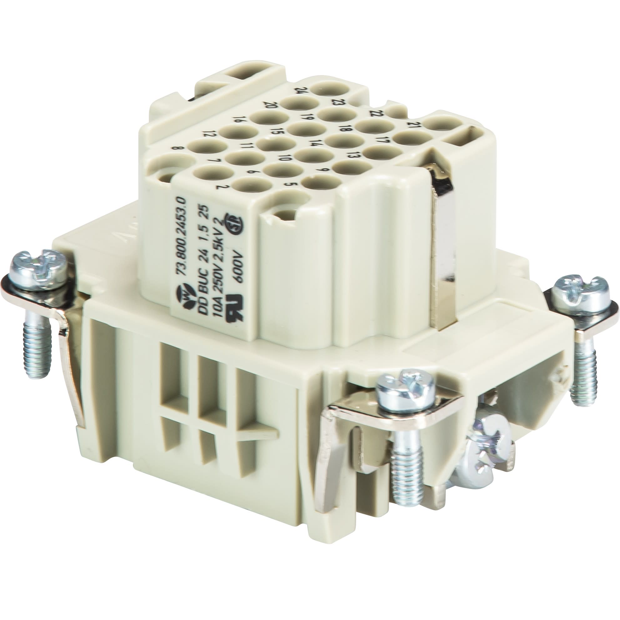 Wieland - bloc contacts femdd buc 24 1,5 25-insert femelle