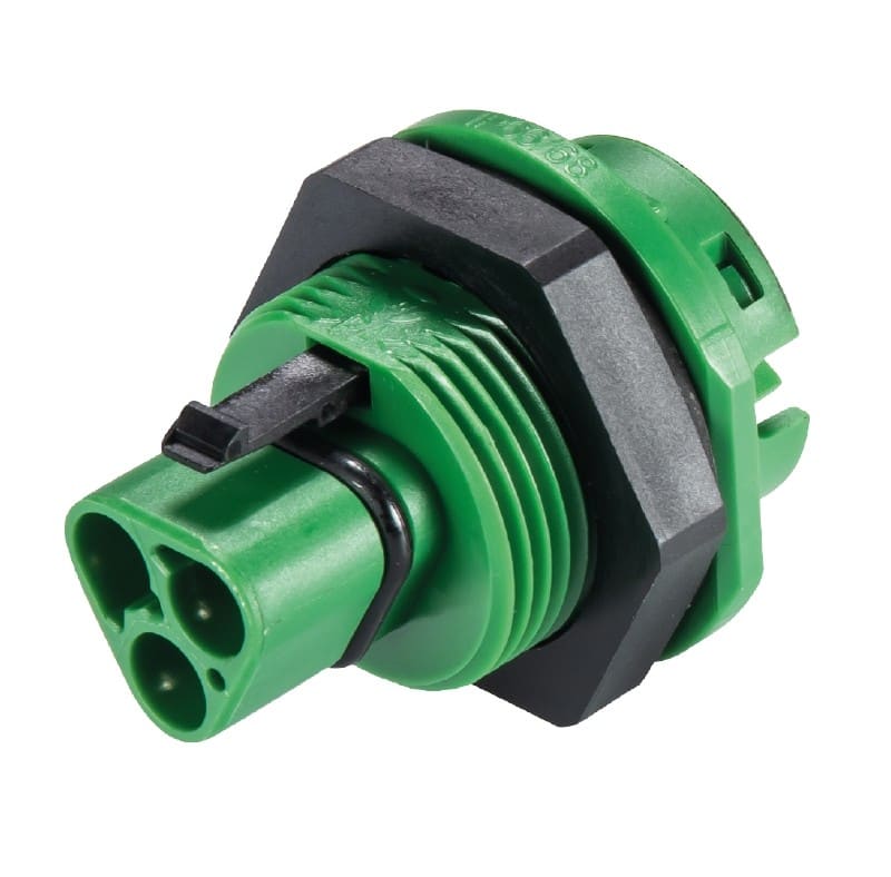 Wieland - embase RST20i3 mâle M25 à ressort Vert