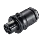 Wieland - embase RST20i4 mâle à vis M20 Noir