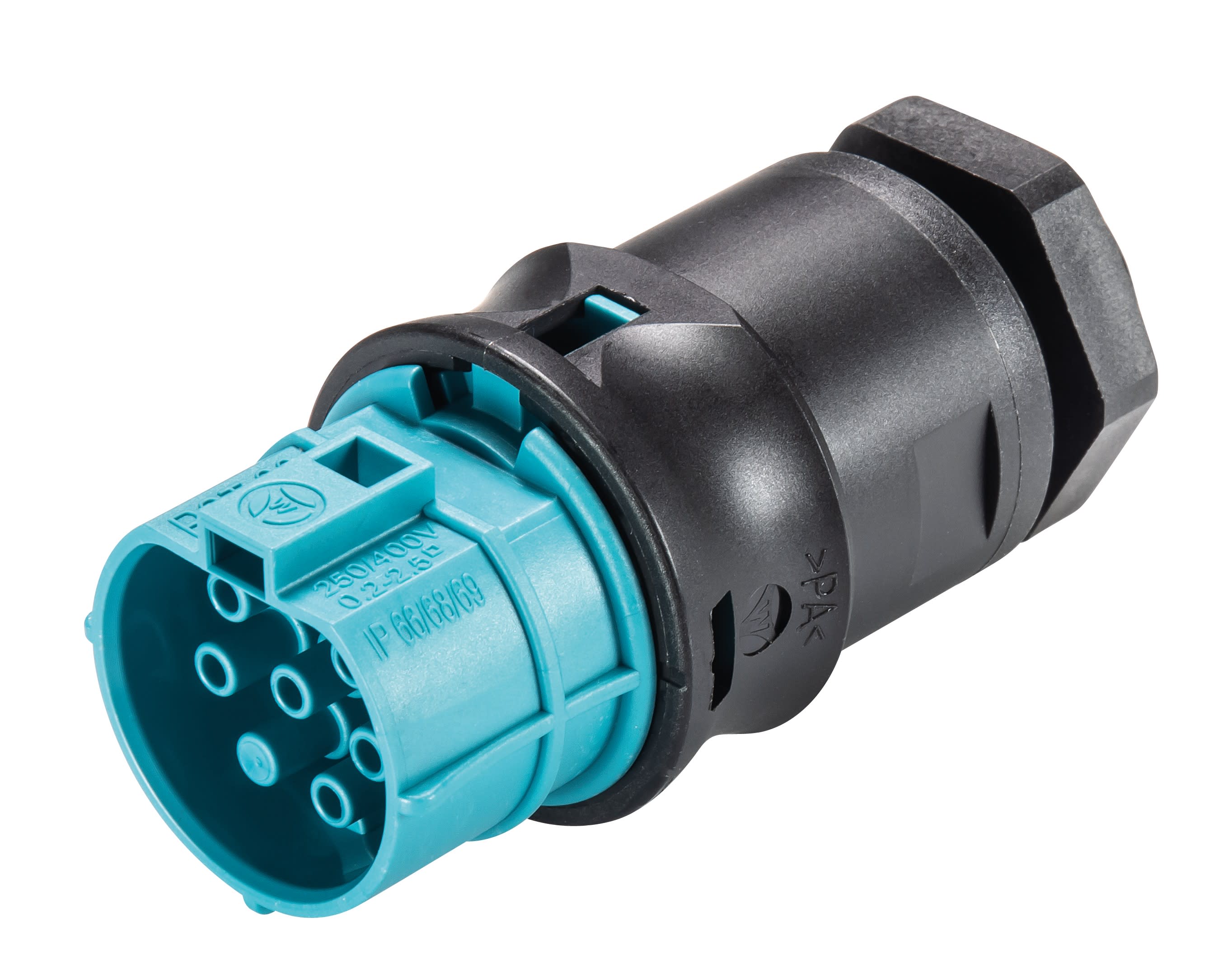 Wieland - Embase RST20i6 M20 femelle à vis turquoise