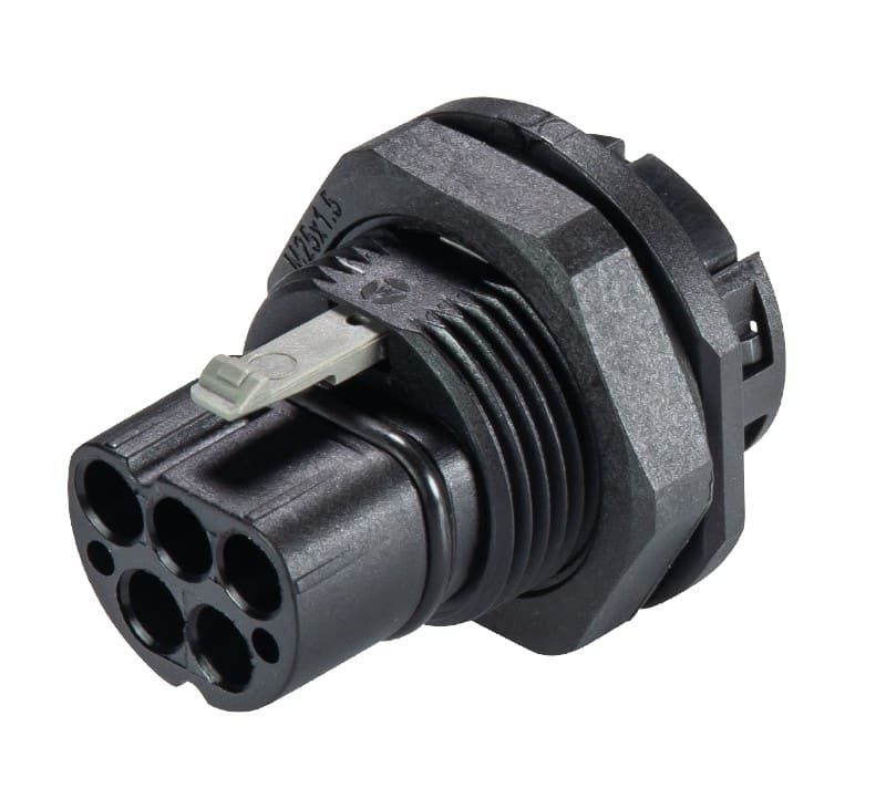 Wieland - embase RST20i5 mâle à sertir M25 Noir