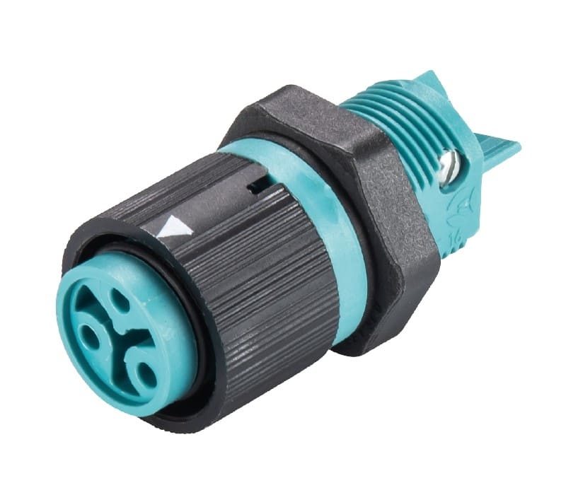 Wieland - embase femelle RST16i3 bleu turquoise