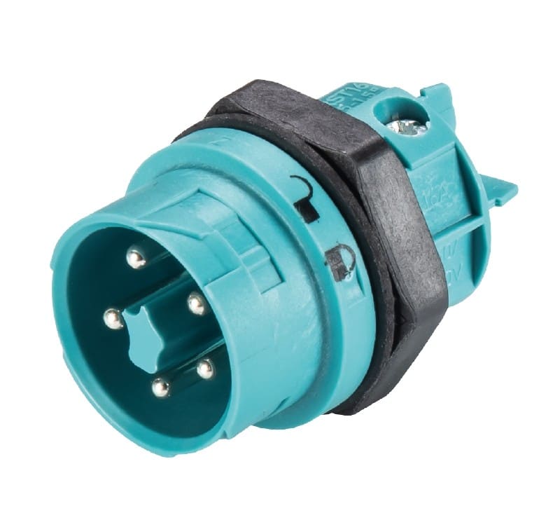Wieland - embase mâle RST16i5 bleu turquoise