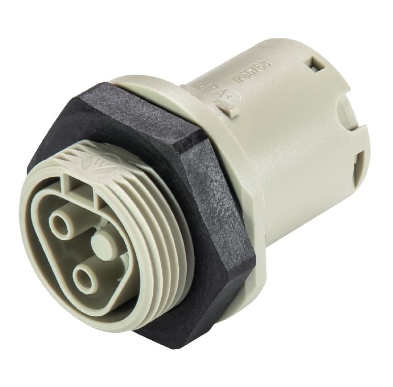 Wieland - embase RST20i2 M25 femelle à ressort Gris foncé