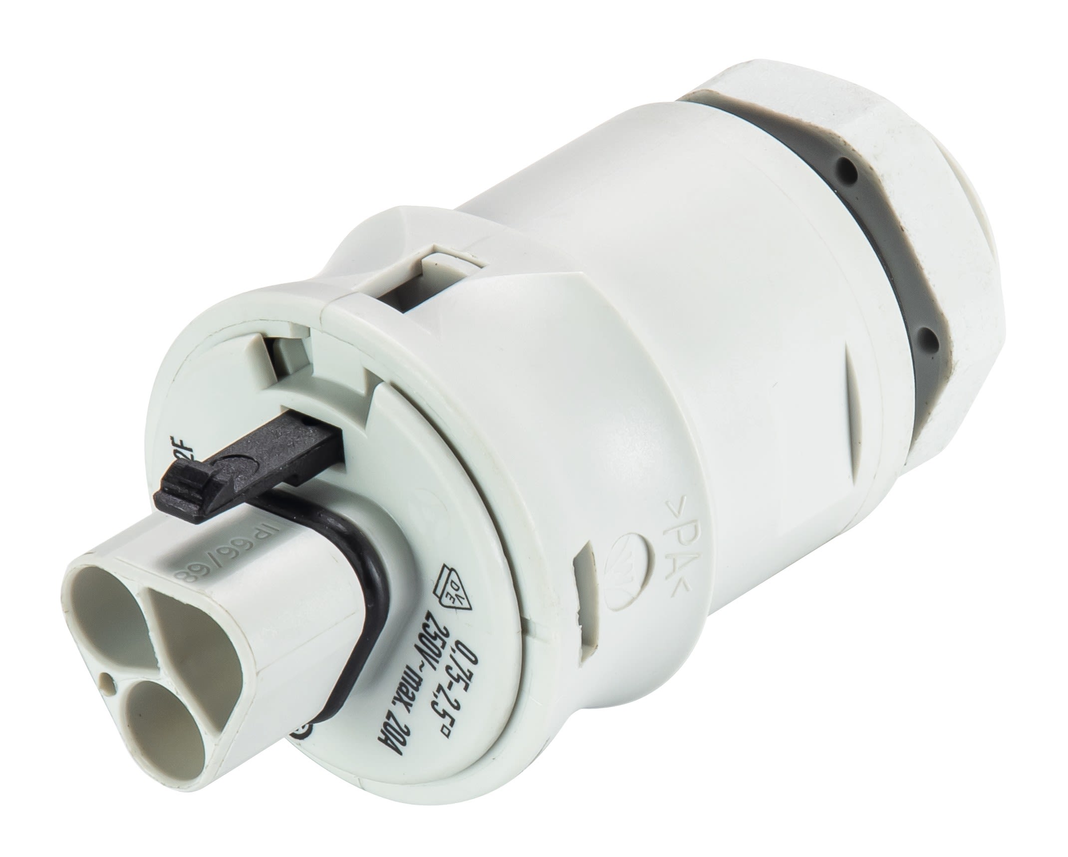 Wieland - embase RST20i2 M20 mâle à vis Gris clair ATEX