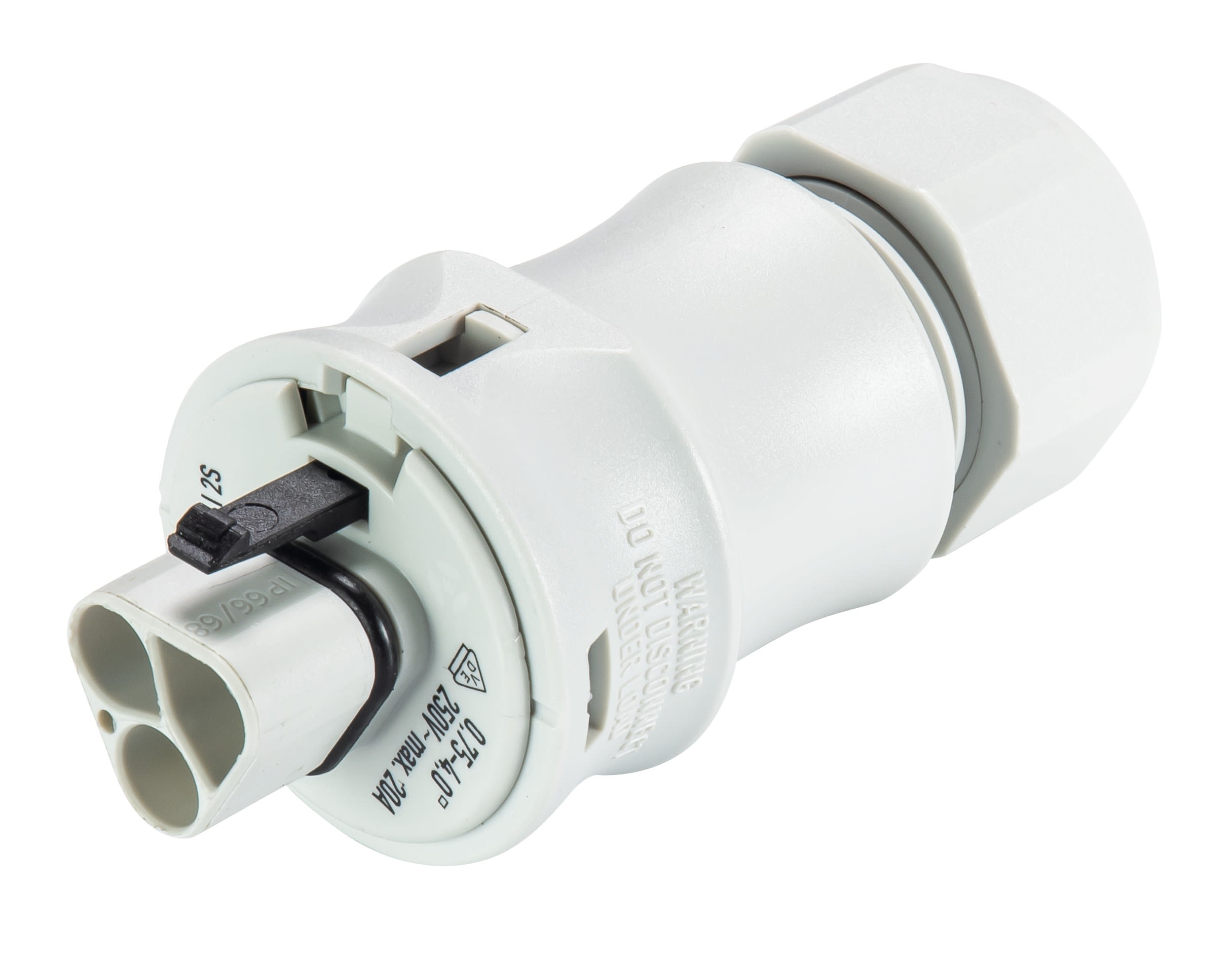 Wieland - connecteur RST20i2 mâle à vis double 10-14mm Gris clair