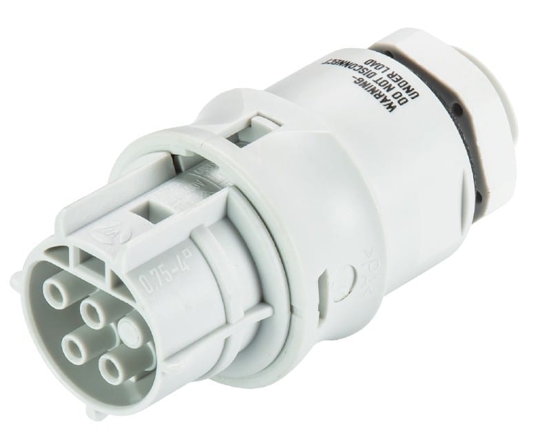 Wieland - embase RST20i4 femelle à vis M20 Gris clair