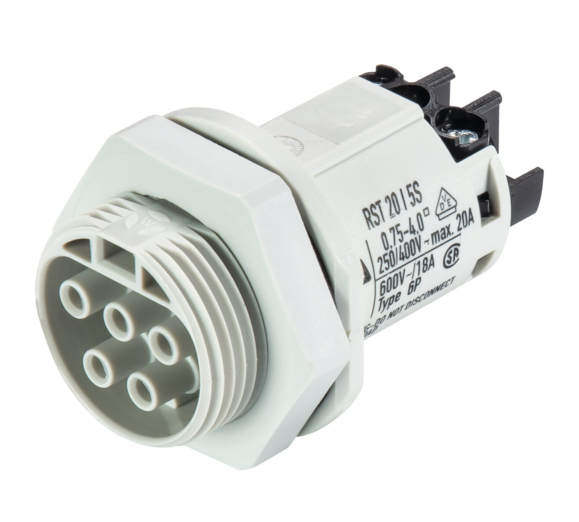 Wieland - embase RST20i5 femelle à vis M25 Gris clair ATEX