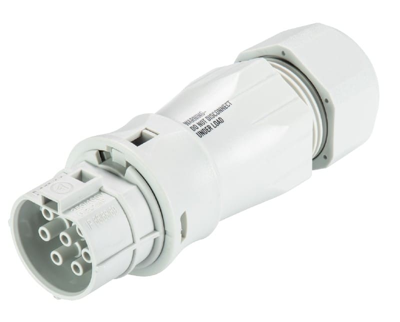 Wieland - Con. RST20i7 droit femelle à vis simple 13-18mm gris