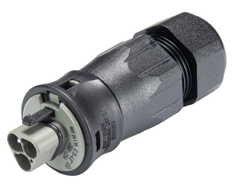 Wieland - connecteur RST25i3 mâle à vis 13-18mm Gris