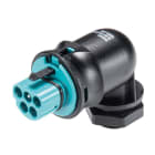 Wieland - embase RST20i5 coudé mâle à vis M20 Turquoise