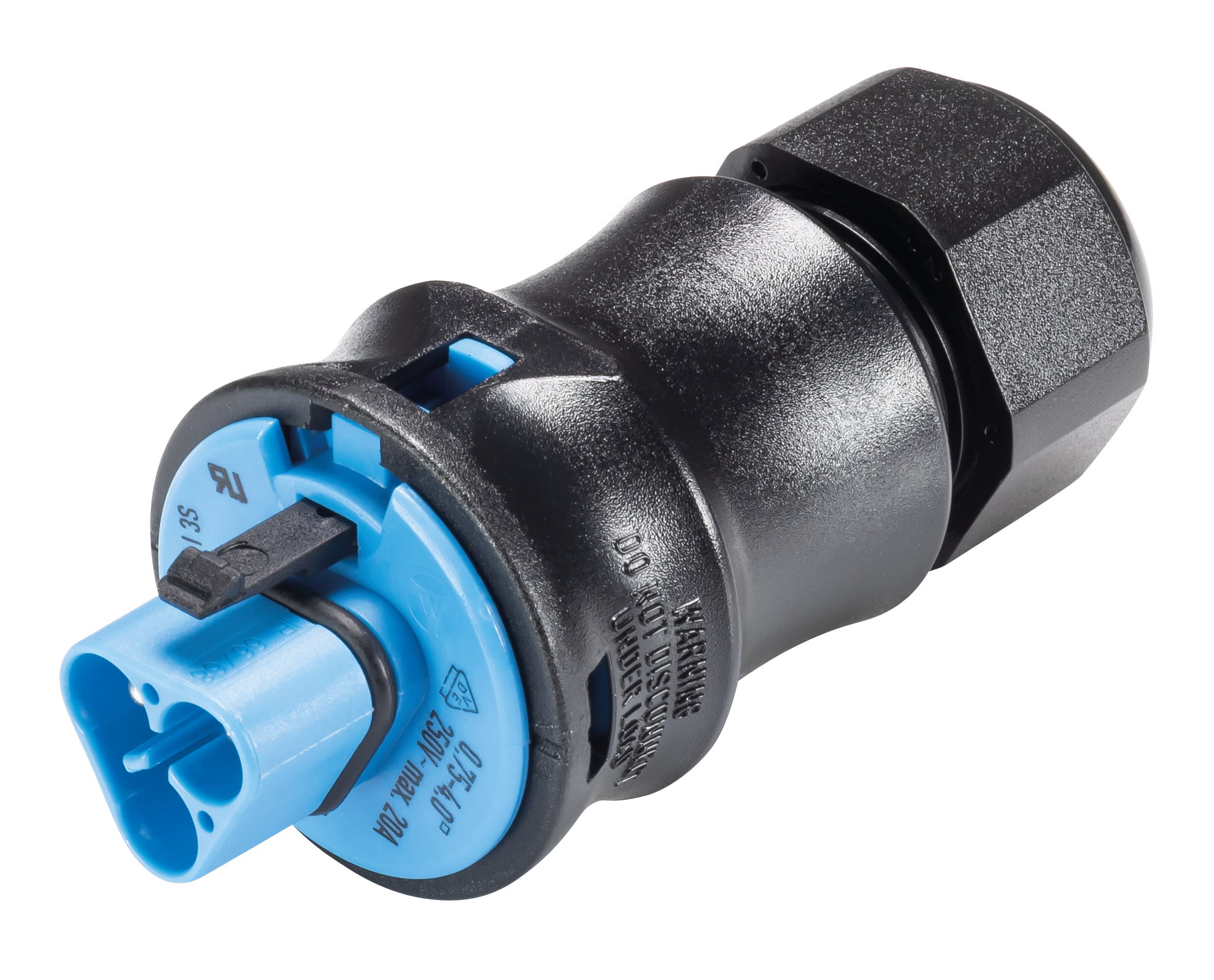 Wieland - connecteur RST20i3 mâle à vis 6-10mm Bleu clair
