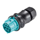 Wieland - embase RST20i3 coudé mâle M25 à ressort Noir