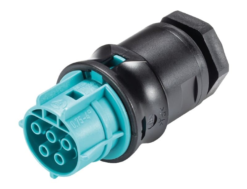 Wieland - embase RST20i5 femelle à vis M20 Turquoise