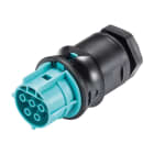 Wieland - embase RST20i5 femelle à vis M20 Turquoise