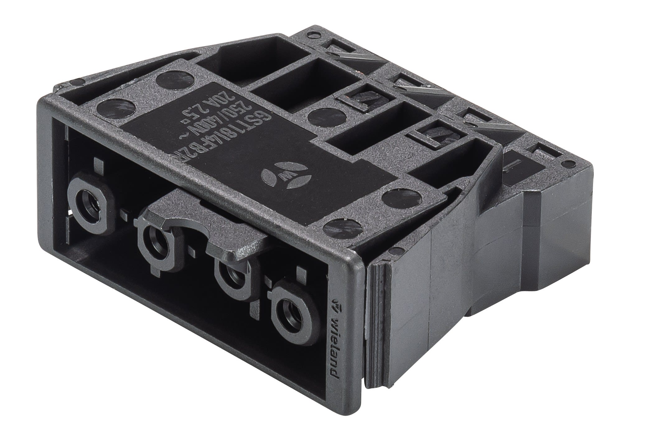 Wieland - embase GST18i4 femelle à ressort Noir