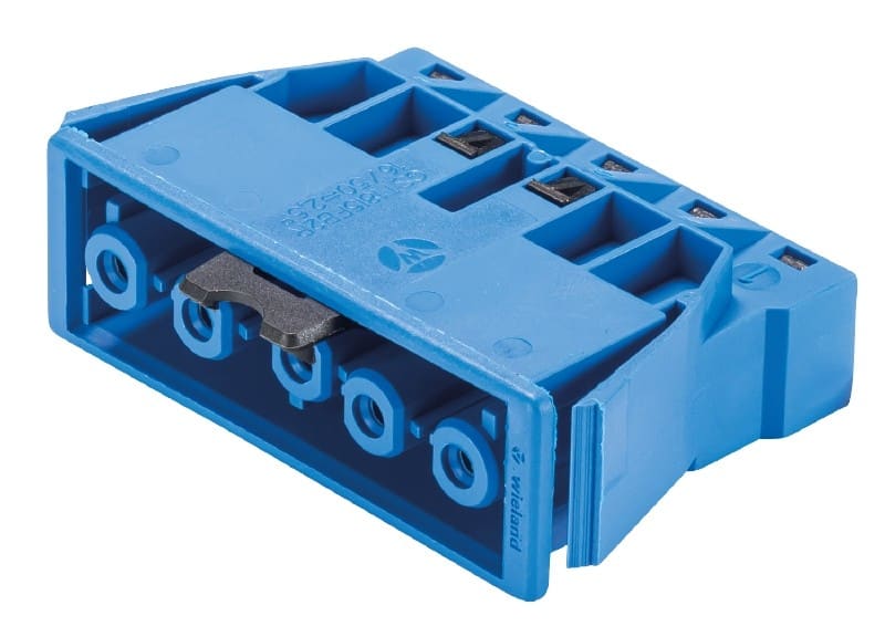 Wieland - embase GST18i5 femelle à ressort Bleu clair 50V