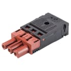 Wieland - connecteur GST18i3 femelle à ressort Marron