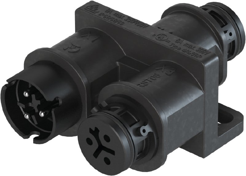 Wieland - Répartiteur RST08i3 1E/2S noir