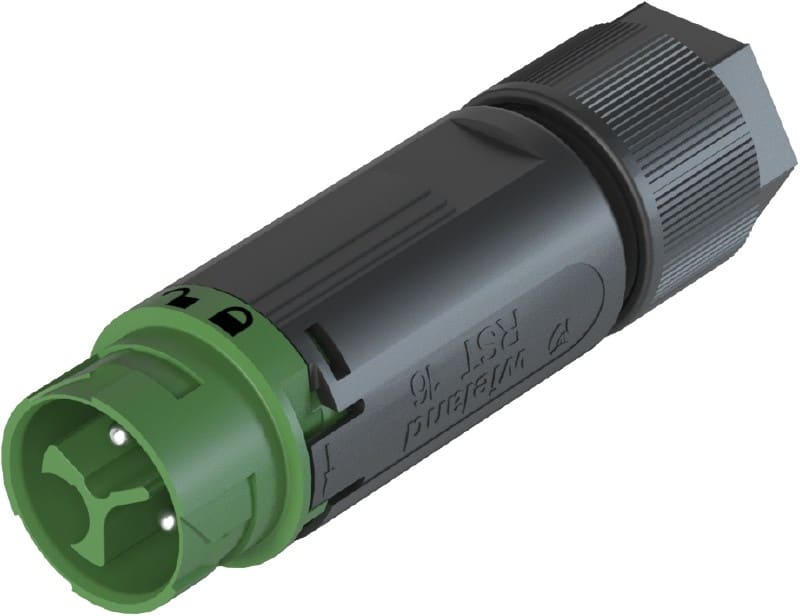 Wieland - Connecteur RST16i2 mâle vert (5-9,5mm)