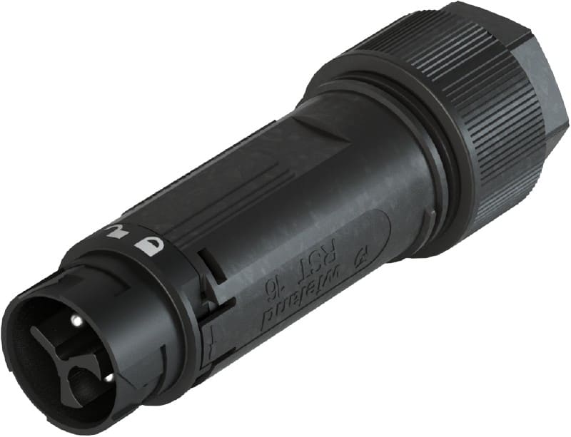 Wieland - Connecteur RST16i3 mâle à vis noir (7,1-13mm)