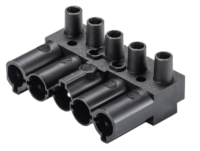 Wieland - Connecteur GST18i5 mâle à vis Noir seul