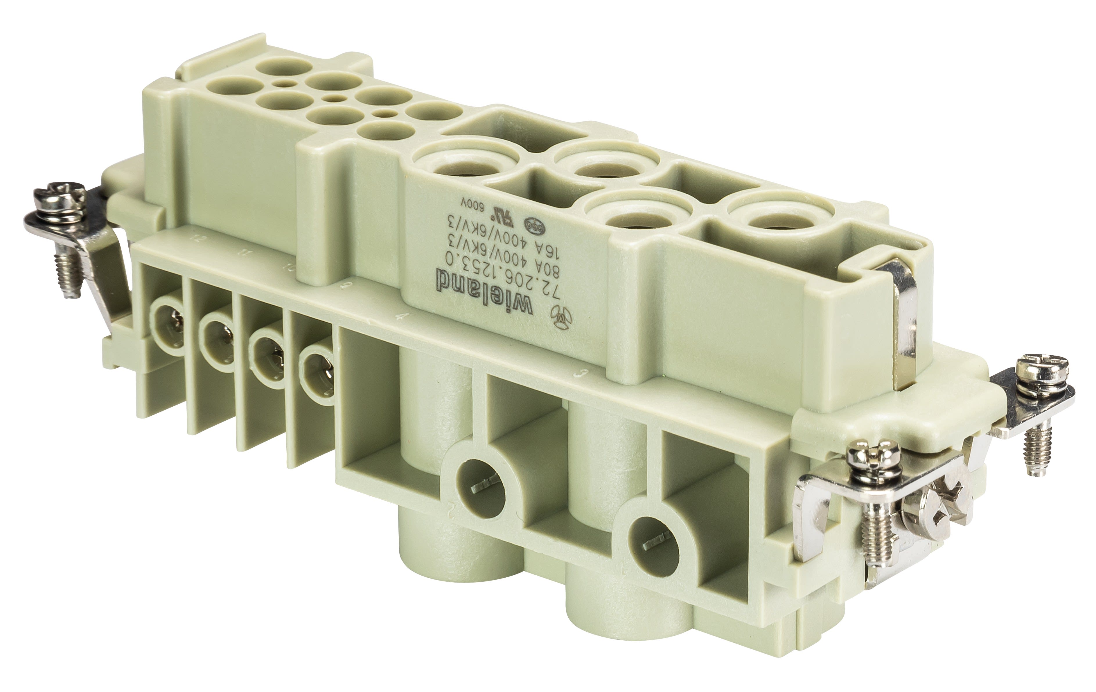 Wieland - insert femelle pow bus 4/8 nl bb ag-insert femelle