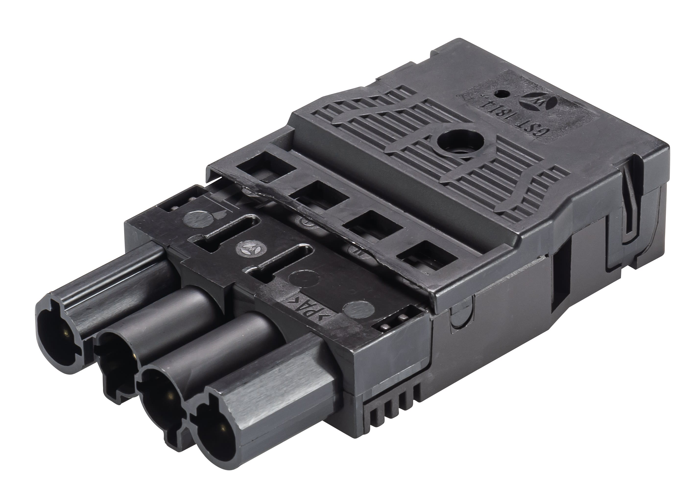 Wieland - connecteur GST18i4 mâle s2 zr2 noir