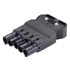 Wieland - connecteur GST18i5 mâle à vis Noir