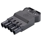 Wieland - connecteur GST18i5 mâle à vis Noir (11,5-15,5mm)
