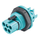 Wieland - embase RST20i5 mâle à vis M25 Turquoise ATEX
