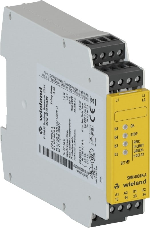 Wieland - relais sécurité svm 4001k-a dc24v-standstill monitor