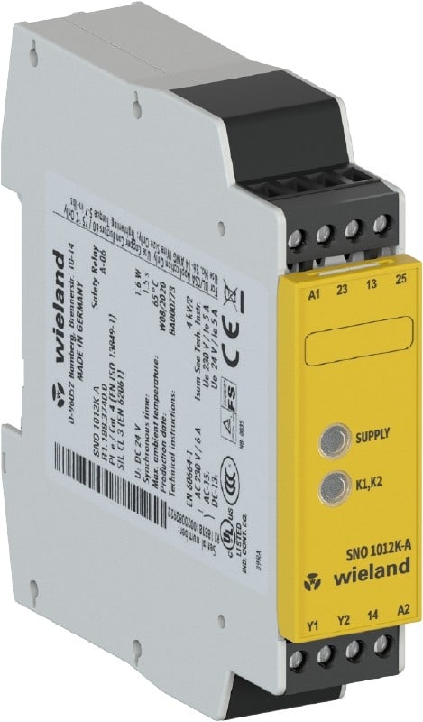 Wieland - sno 1012k-a ac/dc 24v-dispositif pour la surveillance circuits sécurisés