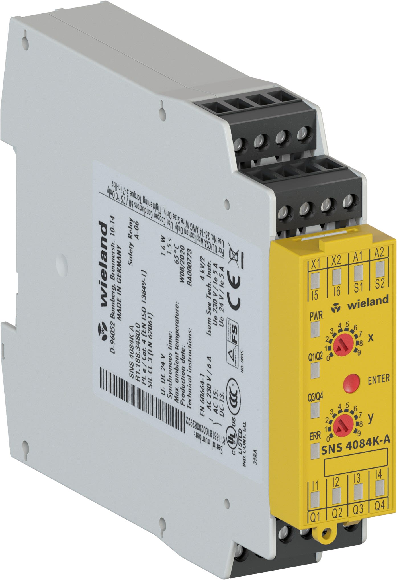 Wieland - sns 4084k-a dc 24v 99 hz-standstill monitor