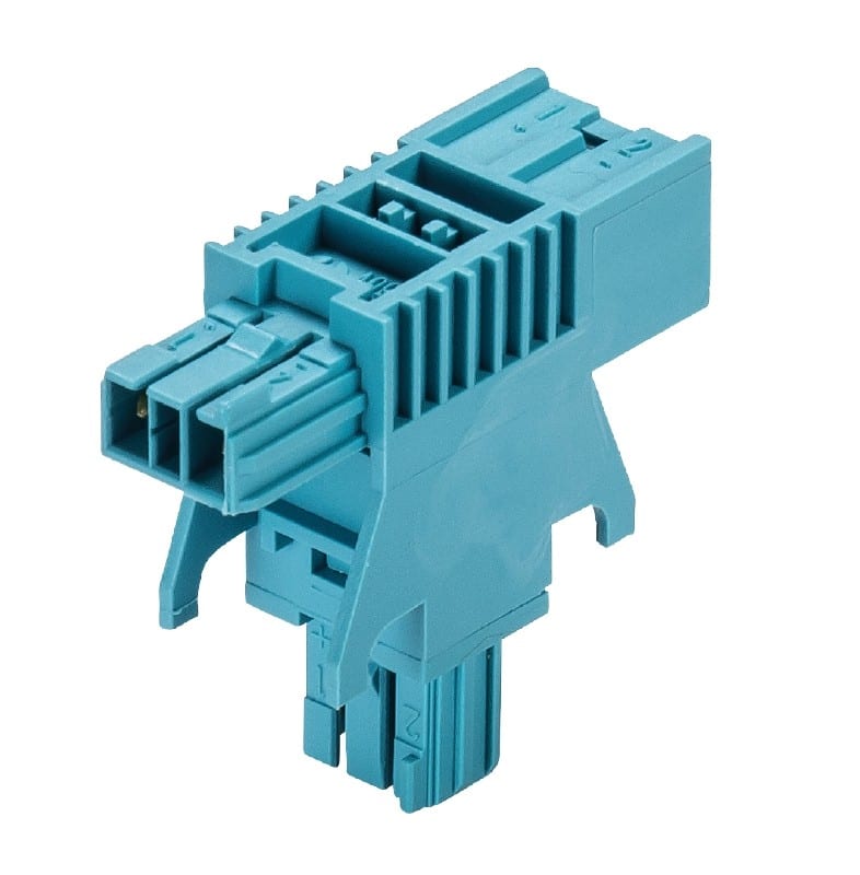 Wieland - répartiteur BST14i2 1E/2S en T Bleu