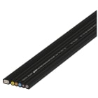 Wieland - Câble plat gesis NRG 5G4+2x1,5 sans halogène noir (B2ca)
