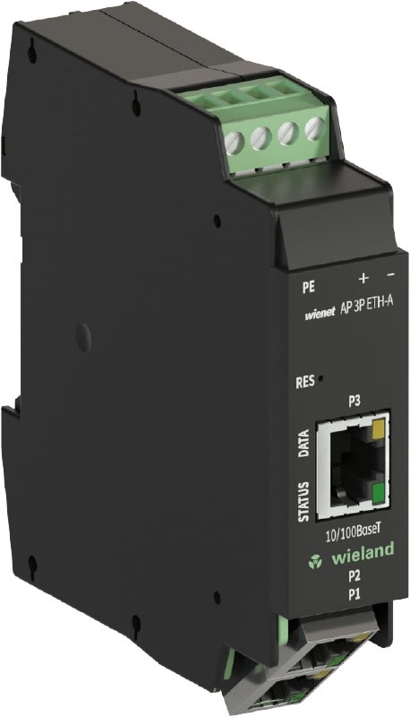 Wieland - Point d'accès WIFI WIENET 3 ports ethernet avec antenne intégrée