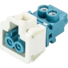Wieland - embase GST15i2 femelle bleu pastel avec capot blanc
