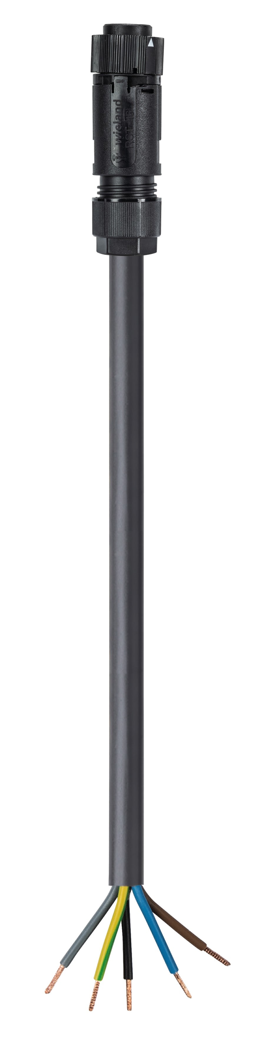 Wieland - Cordon RST16i5 6m F/- 1,5² HO7RNF Noir (Eca)