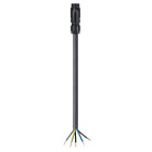 Wieland - Cordon RST16i5 1m M/- 1,5² HO5Z1Z1F Noir ss halogène (Eca)