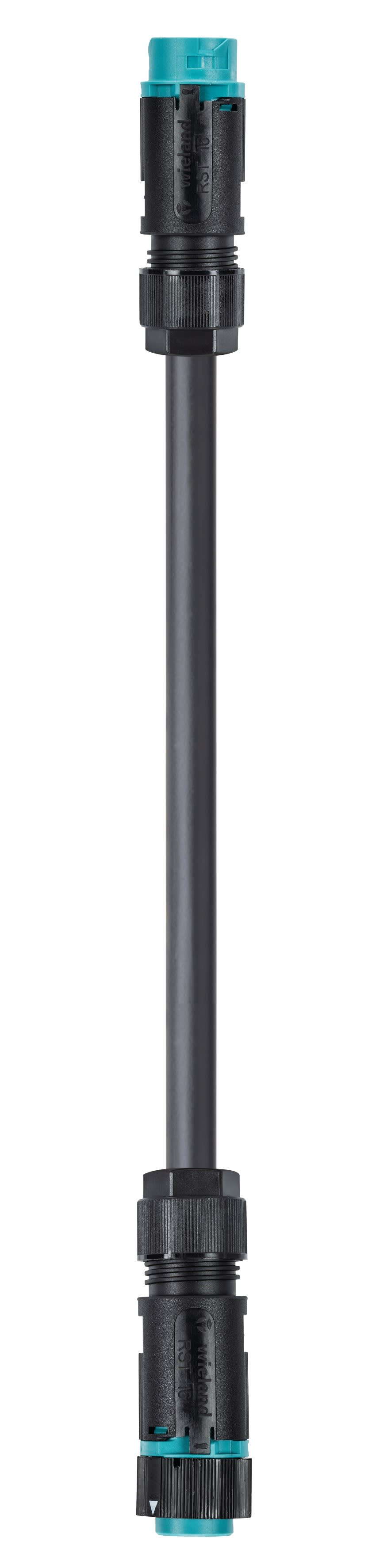 Wieland - Cordon RST16i5 2,5m M/F 1,5² HO7RNF Turquoise ss halogène (Eca)