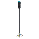 Wieland - Cordon RST16i5 3m M/- 1,5² HO5Z1Z1F Turquoise ss halogène (Eca)