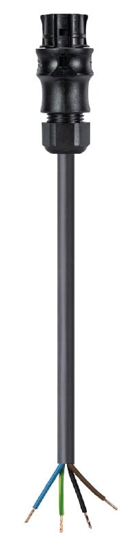 Wieland - cordon RST20i4 1m F/- 2,5² HO7RNF Noir