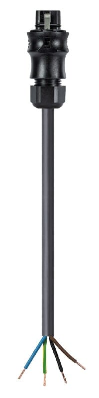 Wieland - cordon RST20i4 2m M/- 2,5² HO5VVF Noir (Eca)